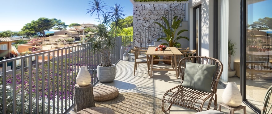 Terrace with views in San Telmo, Mallorca