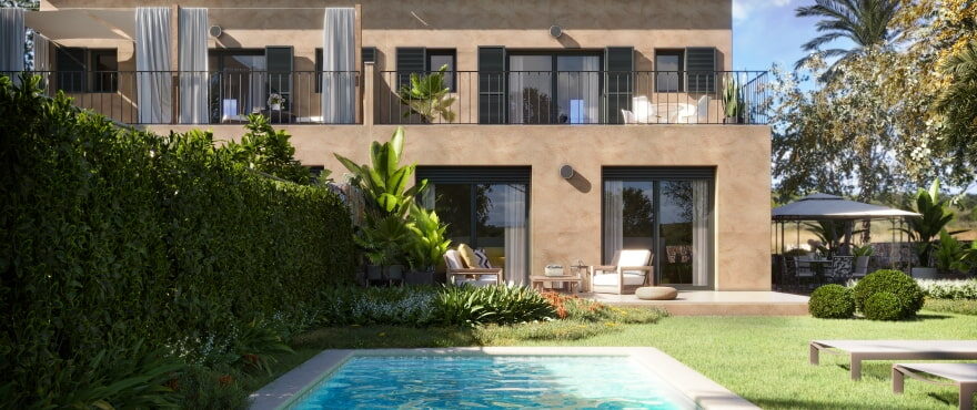 The Village - New semi-detached houses with private pool in Es Capdellà