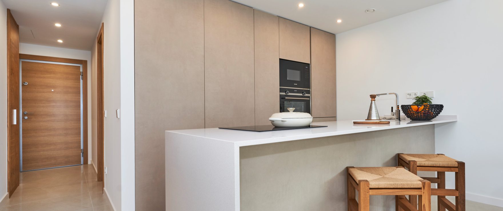 Cocina moderna en los nuevos apartamentos Eclipse