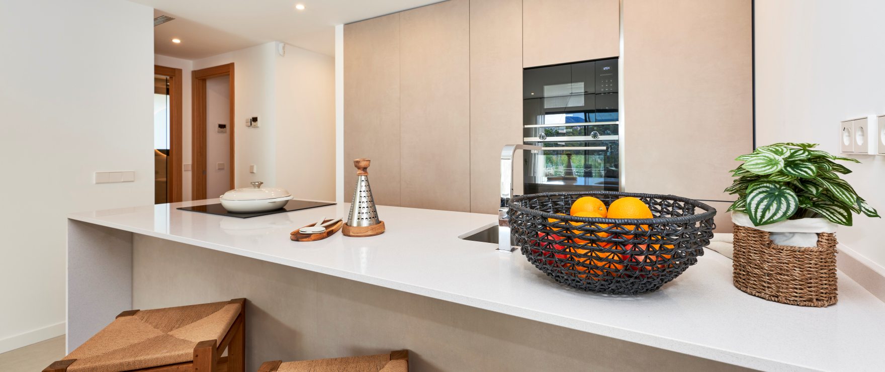 Cocina moderna en los nuevos apartamentos Eclipse