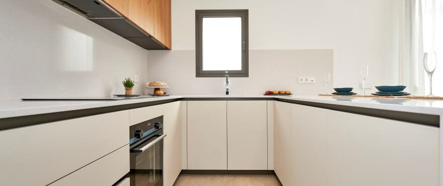 Open and equipped kitchen