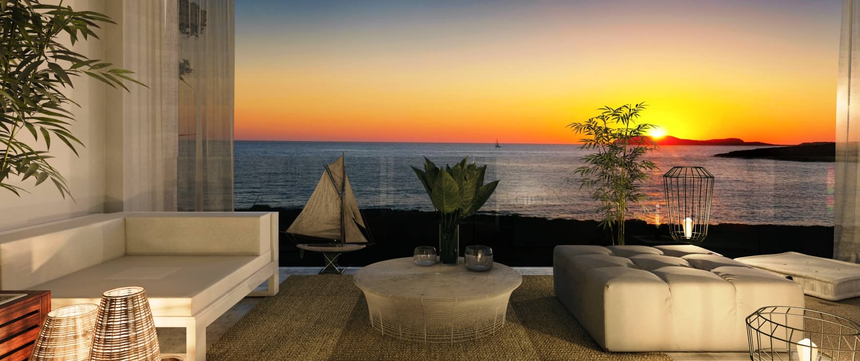 Sunset Ibiza, nuevos apartamentos con amplias terrazas y vistas al mar