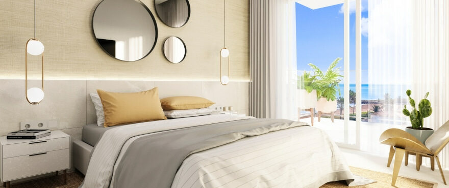 - Bright modern bedroom