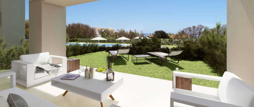 Solemar, Casares : nouveaux appartements avec terrasse et vue sur la Méditerranée.