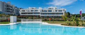 Solana Village: Apartments for sale with communal pool at La Cala Golf Resort