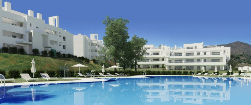 Solana Village: Apartments mit Gemeinschaftspool im La Cala Golf Resort zu verkaufen