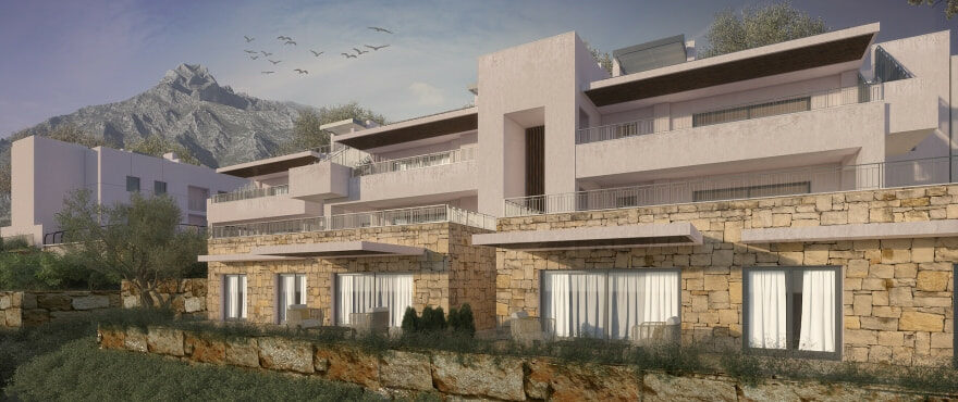 Almazara Hills, Istán: nuevos apartamentos, áticos con solarium en Nueva Andalucía