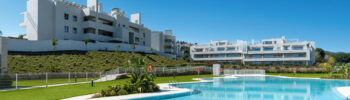 Solana Village: Apartments for sale with communal pool at La Cala Golf Resort