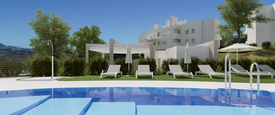 Solana Village: Apartamentos en venta con piscina comunitaria en La Cala Golf Resort