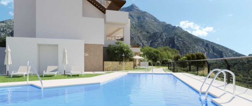Almazara Forest, Istán: new apartments with communal gardens and pools