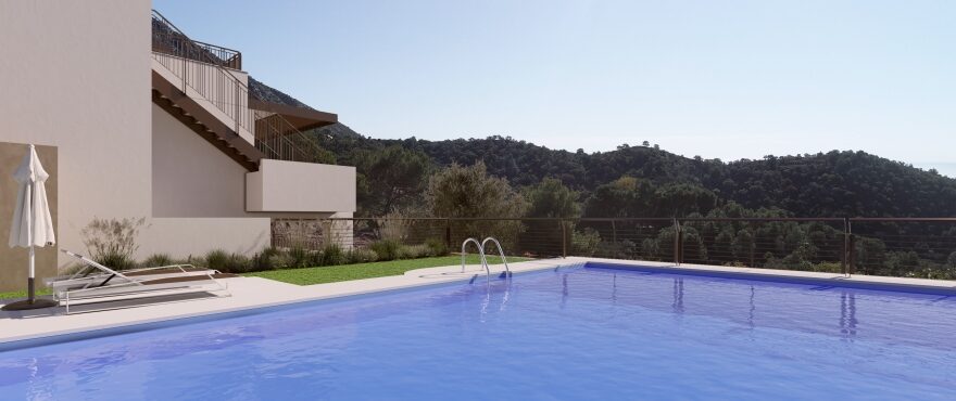 Almazara Hills, Istán: nuevos apartamentos con jardín y piscinas comunitarias