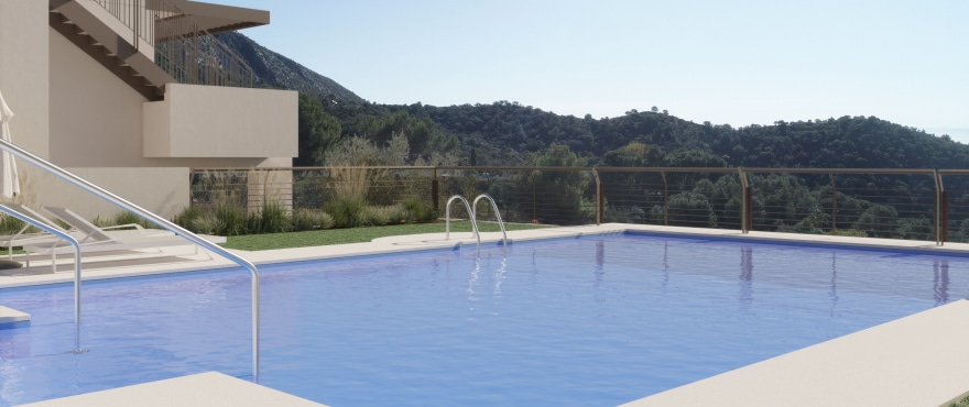 Almazara Hills, Istán: new apartments with communal gardens and pools