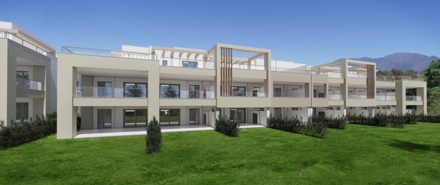 Solemar, Casares: nieuwe appartementen en penthouses met dakterras aan het strand van Casares, Malaga.