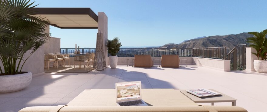 Almazara Hills, Istán: nuevos apartamentos con terrazas con vistas panorámicas