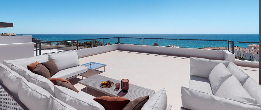 Solemar, Casares: nya lägenheter med terrasser och utsikt över Medelhavet