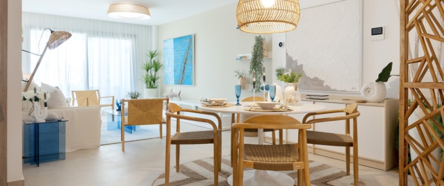 Solemar, Casares Beach: bright, spacious living room with views.