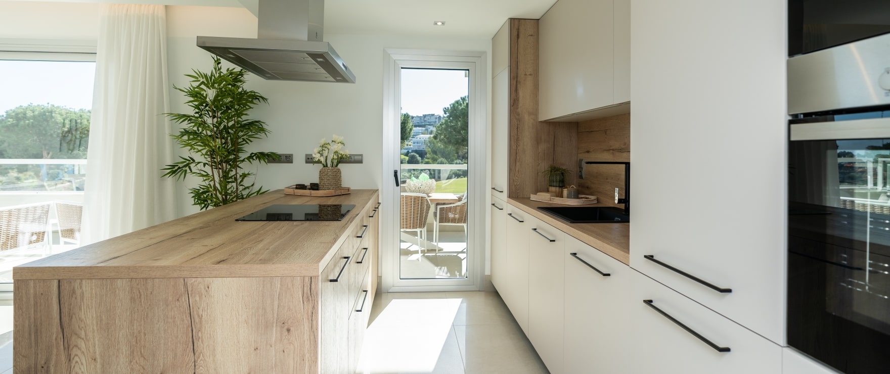 Moderne keuken in de nieuwe koopappartementen, Solana Village, La Cala Resort