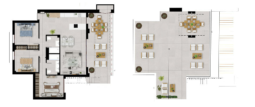 Almazara Hills, penthouse floorplan