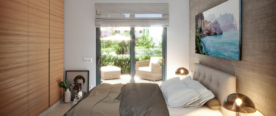 Bright bedroom in Ses Salines
