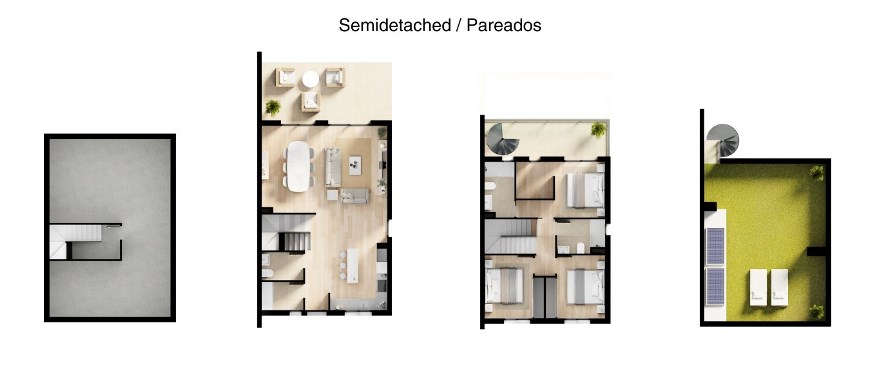 Breeze, Balcón de Finestrat, Fase 2 - planos pareado 3 dormitorios.