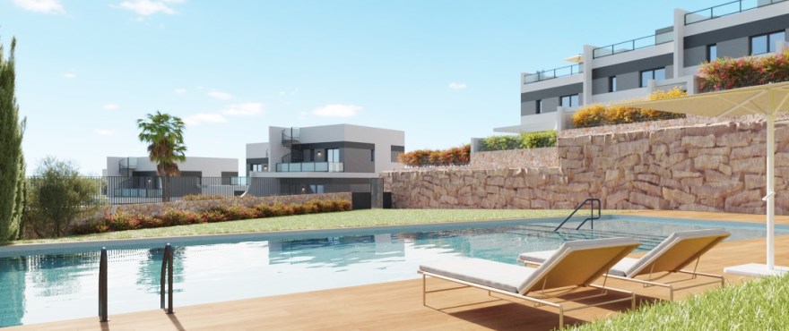 Breeze phase 2: Homes for sale with a communal pool and gardens in Balcon de Finestrat, Alicante