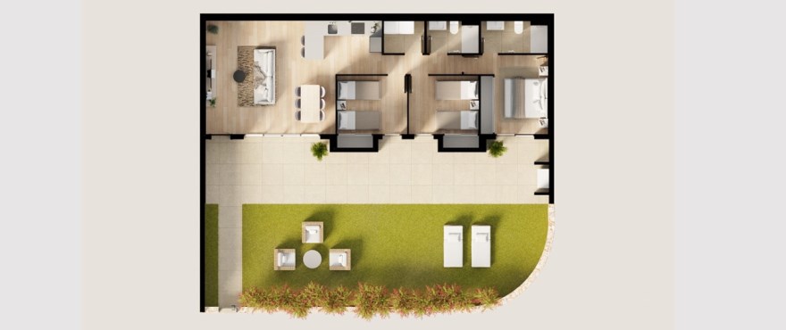 Breeze, Balcon de Finestrat, 3-bedroom floor plan.