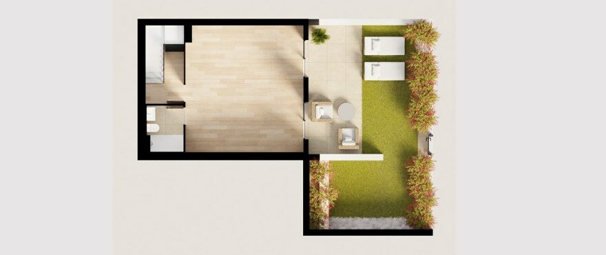 Breeze, Balcon de Finestrat, 3-bedroom terraced house floor plan. Floor 2