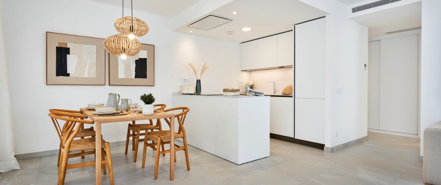Modern kitchen at the new La Mar apartments