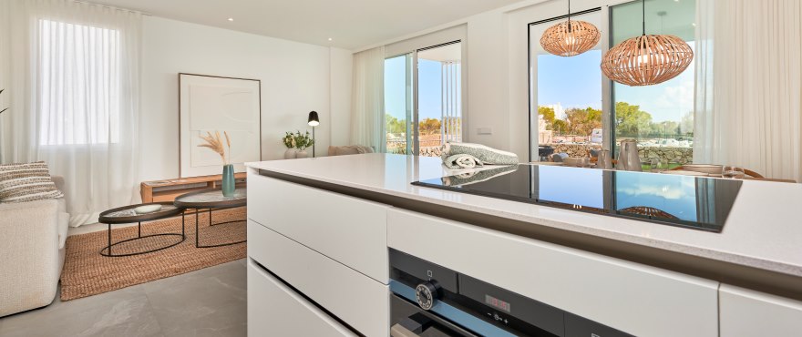 Modern kitchen at the new La Mar apartments