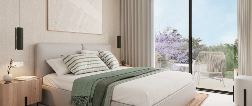 Bright bedroom with views at Azur at Alicante Golf