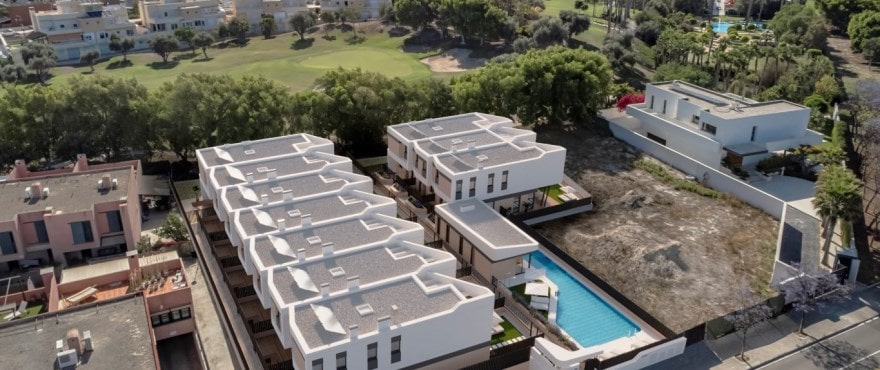 Neues Bauprojekt von Reihenvillen in der Wohnanlage in Alicante Golf