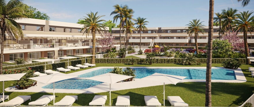 Allure: Nuevos apartamentos y duplex en venta en Elche, Alicante, de 2 y 3 dormitorios. Piscina comunitaria. Costa Blanca