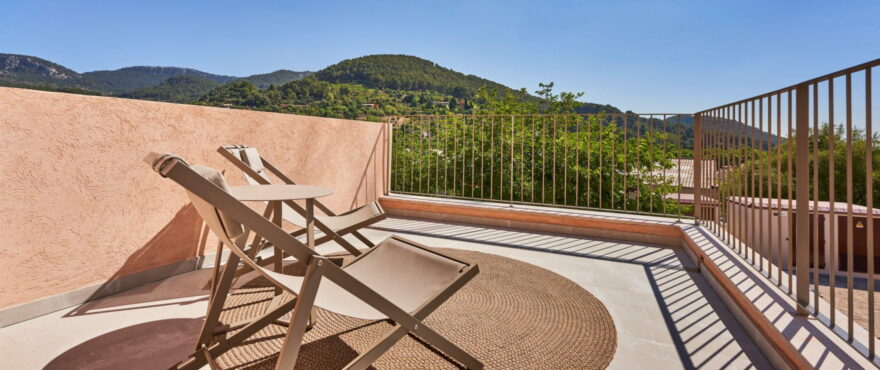 New townhouses with large terraces