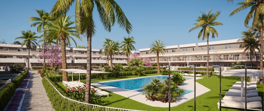 Allure: Nuevos apartamentos y duplex en venta en Elche, Alicante, de 2 y 3 dormitorios. Piscina comunitaria. Costa Blanca