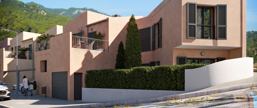 Es Voltor, new townhouses in Esporles, Mallorca