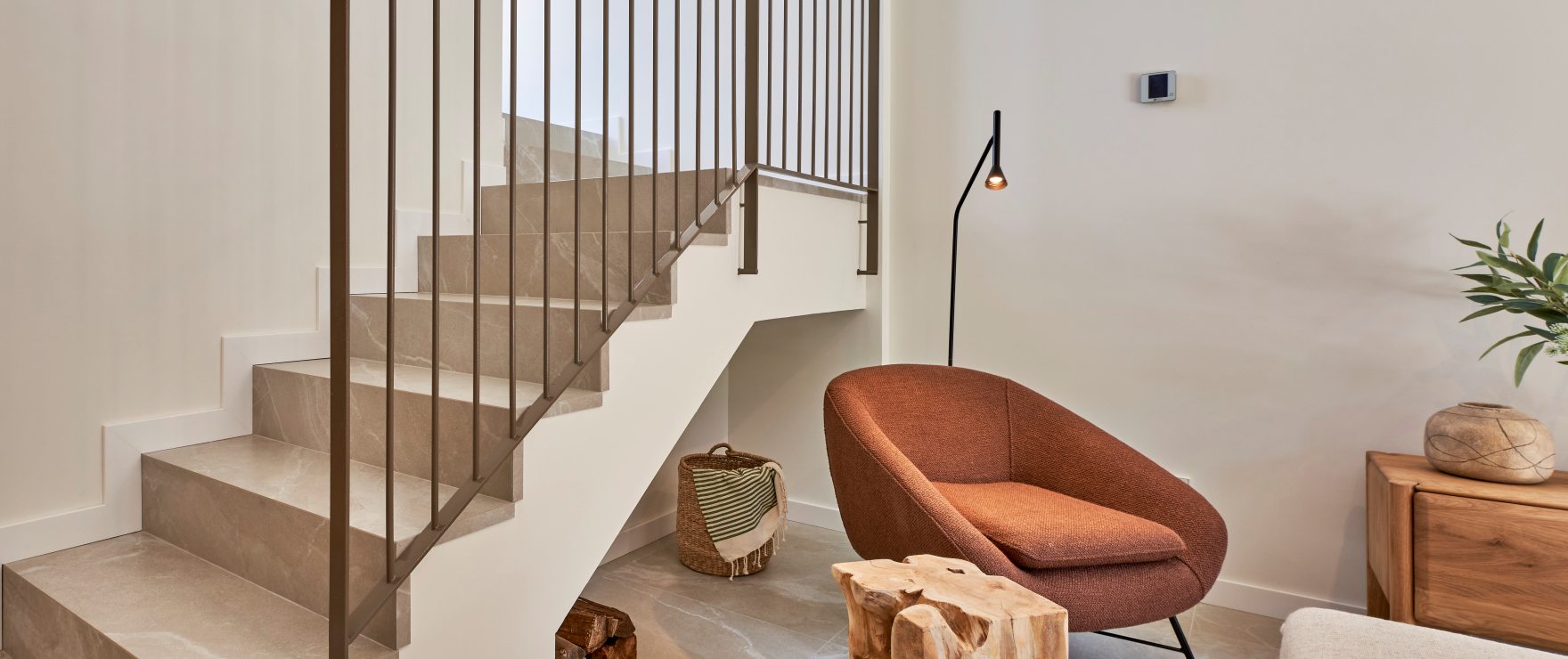 Stairs with natural light 