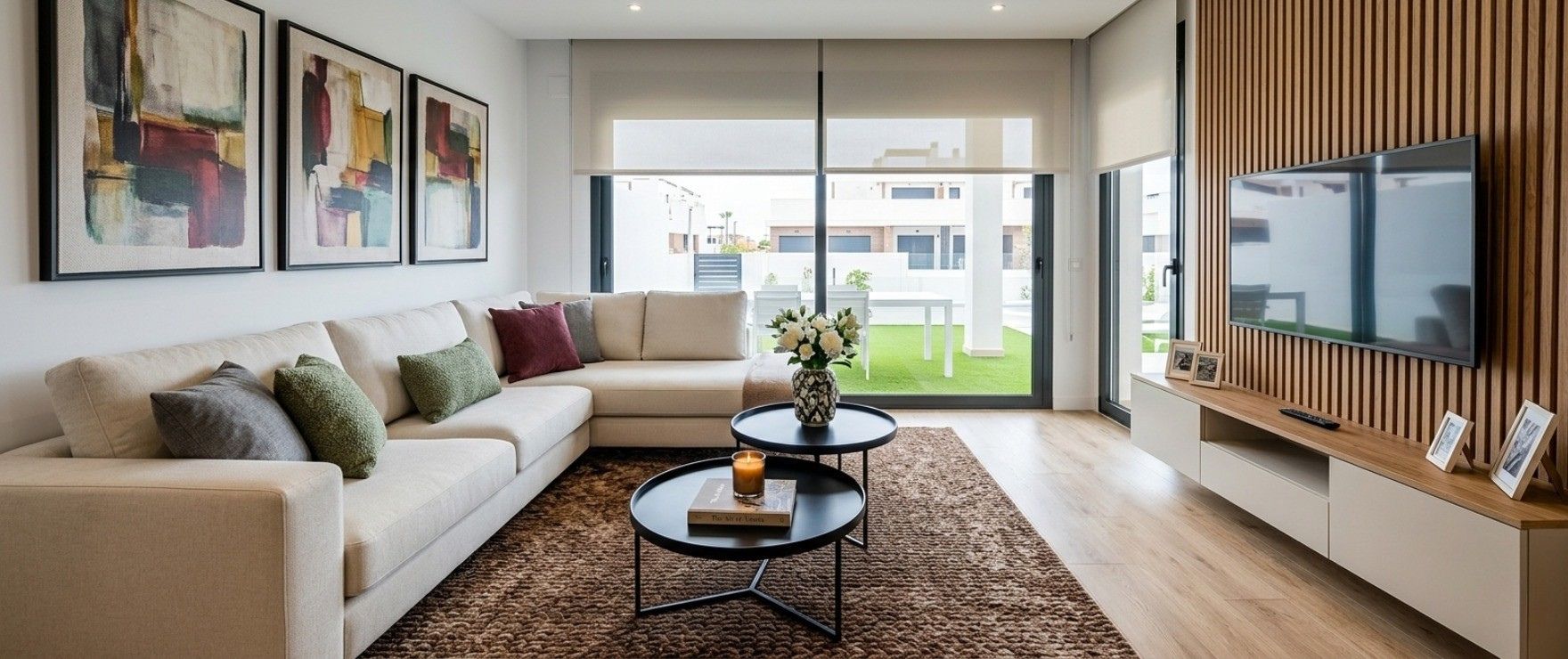 Spacious and luminous living room in properties for sale in Elche, Alicante Spacious and luminous living room in properties for sale in Elche, Alicante