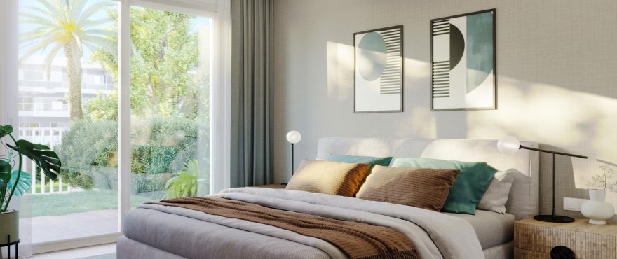 Allure: Dormitorio amplio y luminoso. Viviendas en venta, Alicante, Golf