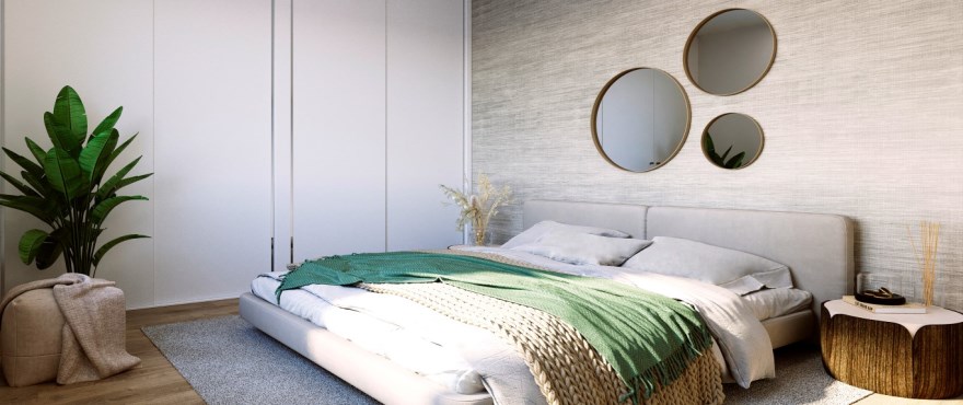 Allure: Dormitorio amplio y luminoso. Viviendas en venta, Alicante, Golf