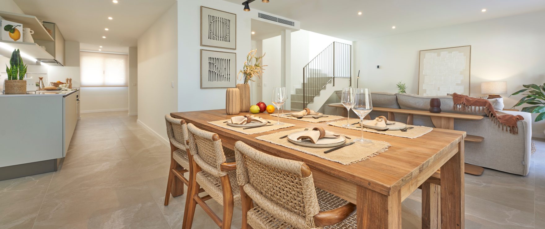 Bright and spacious dining area at Es Voltor, Esporles
