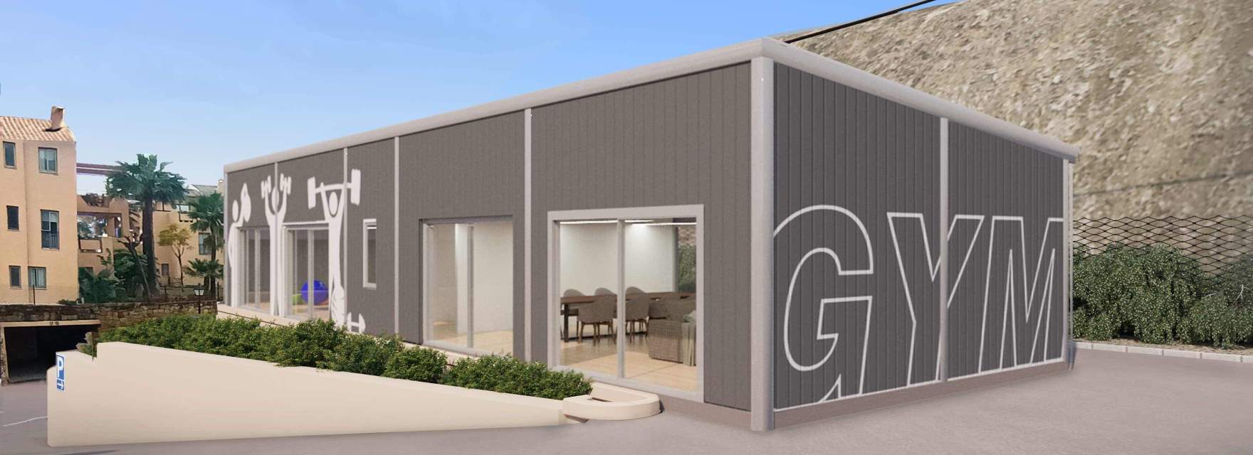 Altura 160 apartamentos Benahavis - Gimnasio y zona coworking
