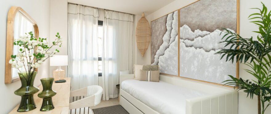 Dormitorio luminoso en los apartamentos en venta Altura 160