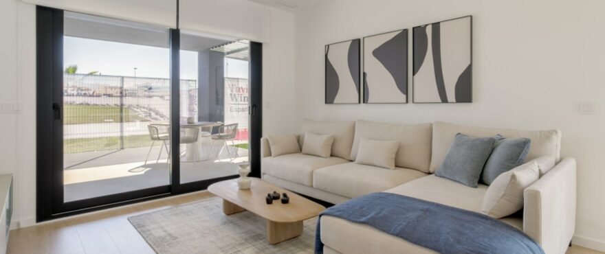 Luminous living room with views in Torrevieja, Costa Blanca