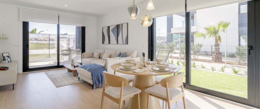 Luminous living room with views in Torrevieja, Costa Blanca