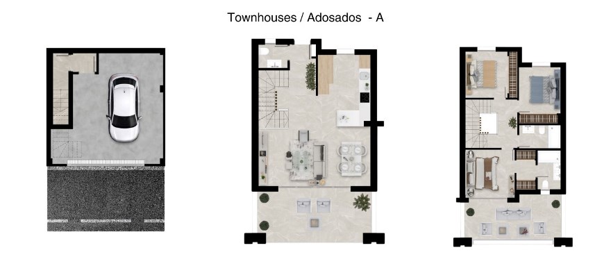 Plan THE MEADOWS - Townhouses Tipo A