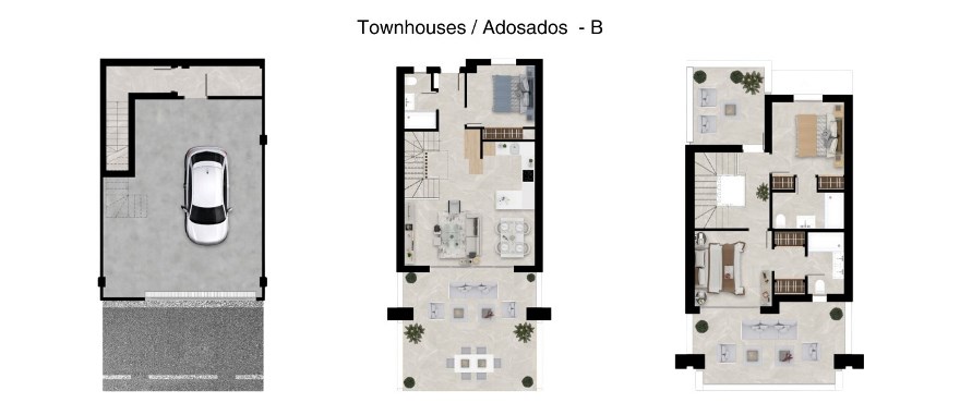 Plans townhouses The Meadows, La Cala Golf