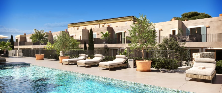 Exclusive new townhouses with communal pool in Artà