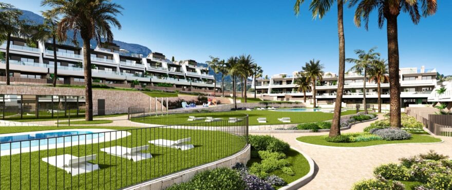 Sora, apartamentos con piscina comunitaria y jardines