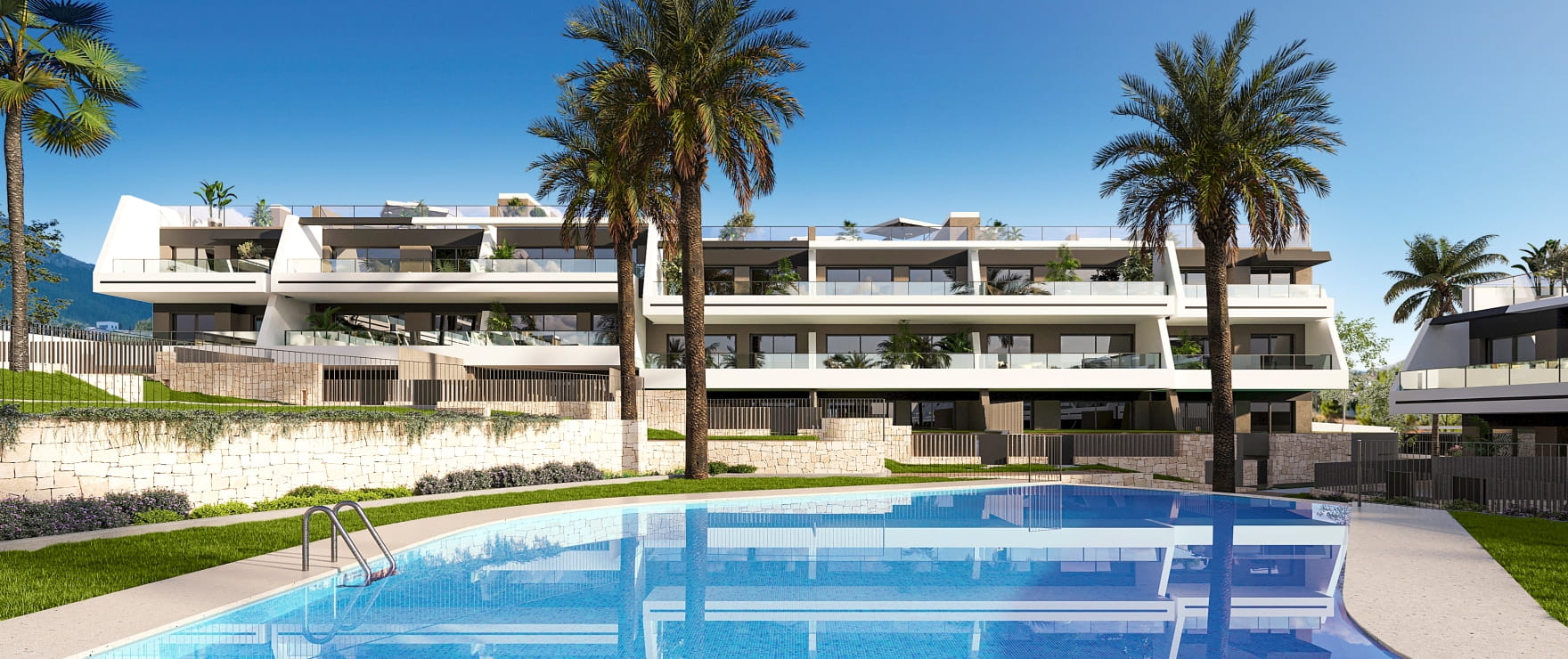 Sora, Apartments mit Gemeinschaftspool und Gartenanlage