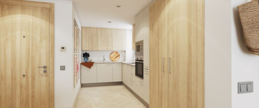 Cocina moderna en los nuevos apartamentos en venta, Valley Views, La Cala Resort